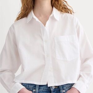 Everlane Crisp White Collared Shirt